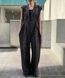 AIC. | ベルトショルダーストライプパンツ/セットアップ可能(その他パンツ)