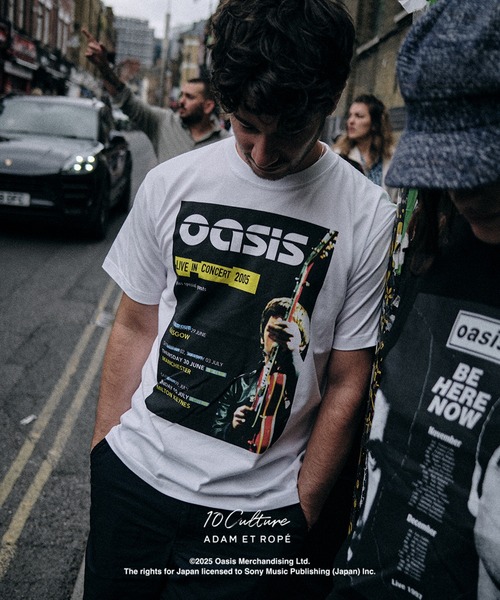ADAM ET ROPE'（アダムエロペ）の「【oasis　10Culture / ADAM ET ROPE'】Tour Poster Design TSH（Tシャツ/カットソー・メンズ・ブラック/ホワイト系その他2/ブラック系その他3/ブラック系その他/グレー/チャコールグレー/スミクロ/ホワイト系その他/ホワイト/ライトグレー/グレー系その他/ブラック系その他2・L/M/XL）」の18枚目の写真