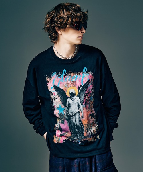ロックエンジェル　ロングメッシュTシャツ　フリーサイズ　ROCK ANGEL Angel Long Sleeves T-Shirt / エンジェルロングスリーブTシャツ（T