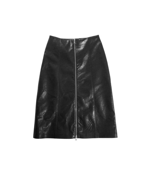 MSGM(エムエスジーエム)の「クラックル フェイクレザースカート(スカート・レディース・ブラック・40)」の1枚目の写真
