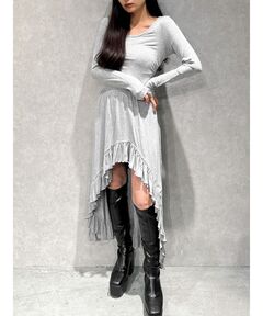 スーツ・フォーマル・ドレス Ameri MEDI TULLE LACE FLARE DRESS セール】MEDI TULLE LACE FLARE DRESS（ワンピース）｜Ameri