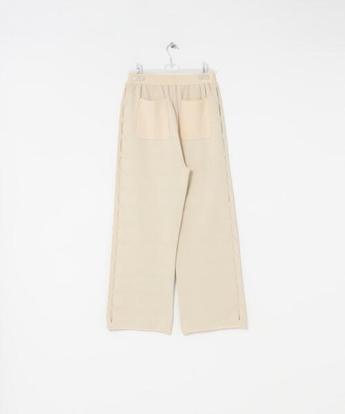LAATO(ラート)の「sweat style knit pants(その他パンツ・レディース・オフホワイト/ブラウン・FREE/TALL)」の6枚目の写真