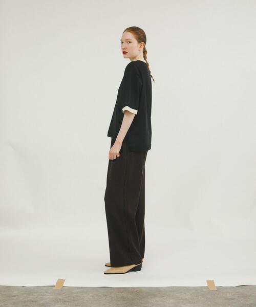 LAATO(ラート)の「sweat style knit pants(その他パンツ・レディース・オフホワイト/ブラウン・FREE/TALL)」の12枚目の写真