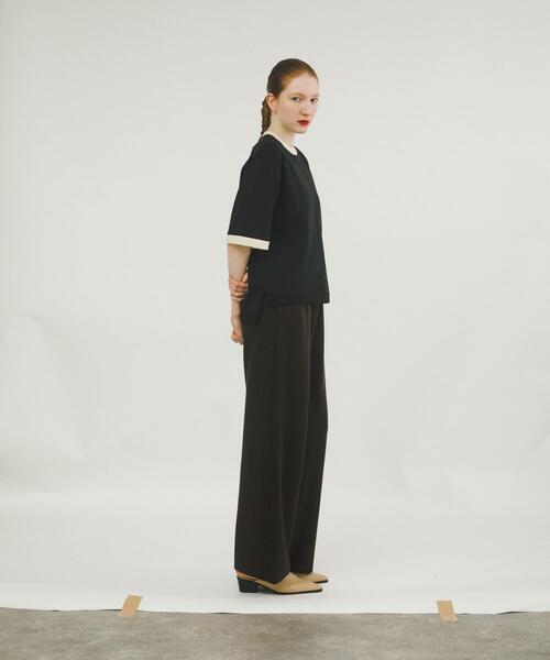 LAATO(ラート)の「sweat style knit pants(その他パンツ・レディース・オフホワイト/ブラウン・FREE/TALL)」の10枚目の写真