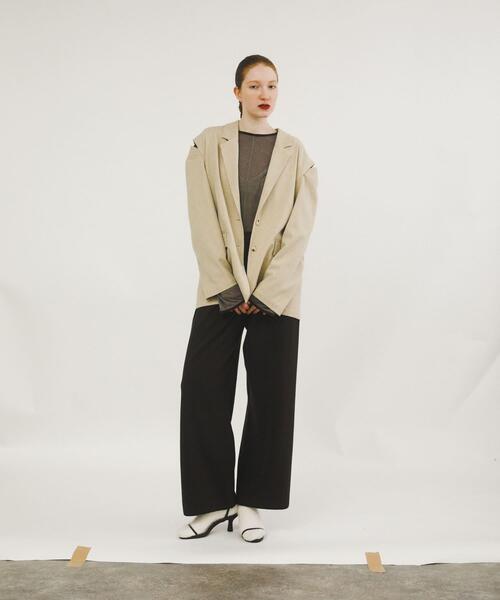 LAATO(ラート)の「sweat style knit pants(その他パンツ・レディース・オフホワイト/ブラウン・FREE/TALL)」の9枚目の写真