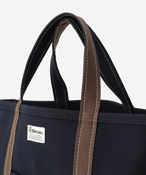 ORCIVAL（オーシバル）の「ORCIVAL | キャンバストートバッグ 中（トートバッグ・レディース・ホワイト系その他6/ブラウン/カーキ系1/チャコール/ブルー系その他5・-）」の9枚目の写真