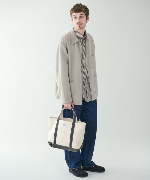 ORCIVAL（オーシバル）の「ORCIVAL | キャンバストートバッグ 中（トートバッグ・レディース・ホワイト系その他6/ブラウン/カーキ系1/チャコール/ブルー系その他5・-）」の13枚目の写真