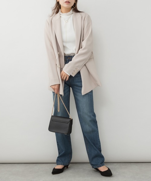 RCD(アールシーディー)の「スリムストレートデニムパンツ(デニムパンツ・レディース・ワンウォッシュ/ブルー/ネイビー・LL/L/M)」の14枚目の写真