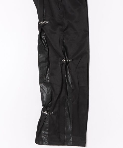Uenui（ウニュイ）の「double material pin pants（スウェットパンツ・レディース・ブラック・FREE）」の3枚目の写真