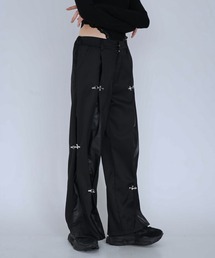 Uenui | double material pin pants(スウェットパンツ)