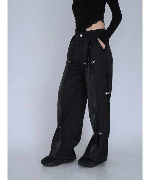 Uenui（ウニュイ）の「double material pin pants（スウェットパンツ・レディース・ブラック・FREE）」の21枚目の写真