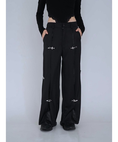 Uenui（ウニュイ）の「double material pin pants（スウェットパンツ・レディース・ブラック・FREE）」の16枚目の写真