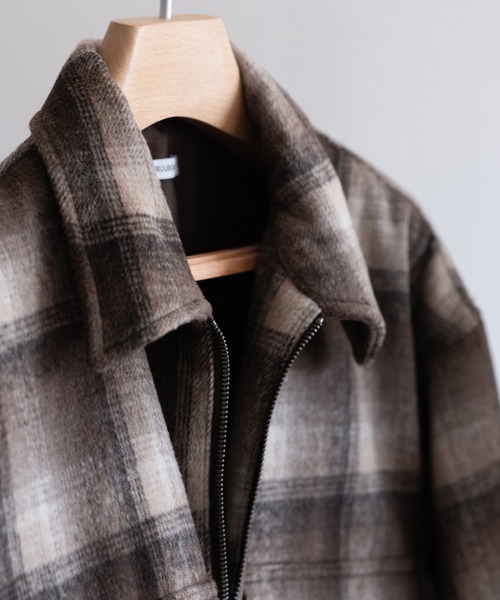 RUUBON(ルーボン)の「【RUUBON】shaggy double zip box jacket / シャギーダブルジップボックスジャケット(その他アウター・メンズ・ブラウン/ブラック・L/M/S)」の7枚目の写真