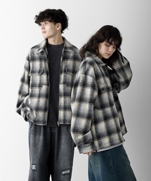 RUUBON（ルーボン）の「【RUUBON】shaggy double zip box jacket / シャギーダブルジップボックスジャケット（その他アウター）」