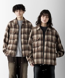 RUUBON（ルーボン）の「【RUUBON】shaggy double zip box jacket / シャギーダブルジップボックスジャケット（その他アウター）」