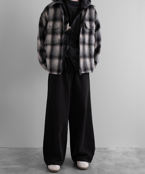 RUUBON】shaggy double zip box jacket / シャギーダブルジップ