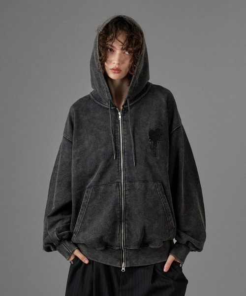 セール】25AW HEART LOGO FULL-ZIP HOODIE / ハートロゴフルジップ