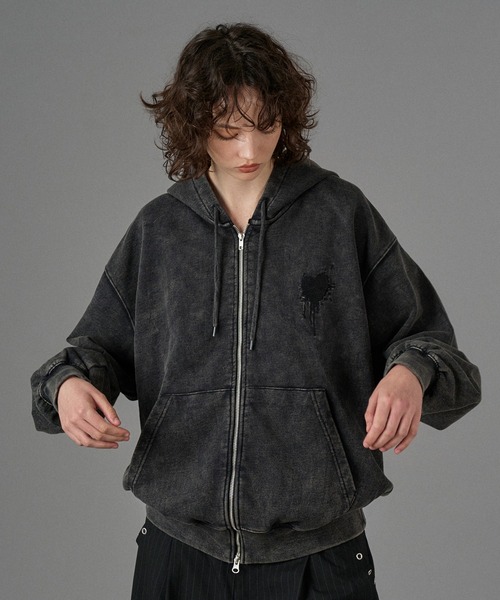26SS HEART LOGO FULL-ZIP HOODIE / ハートロゴフルジップフーディ