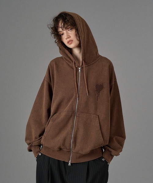 25AW HEART LOGO FULL-ZIP HOODIE / ハートロゴフルジップフーディ