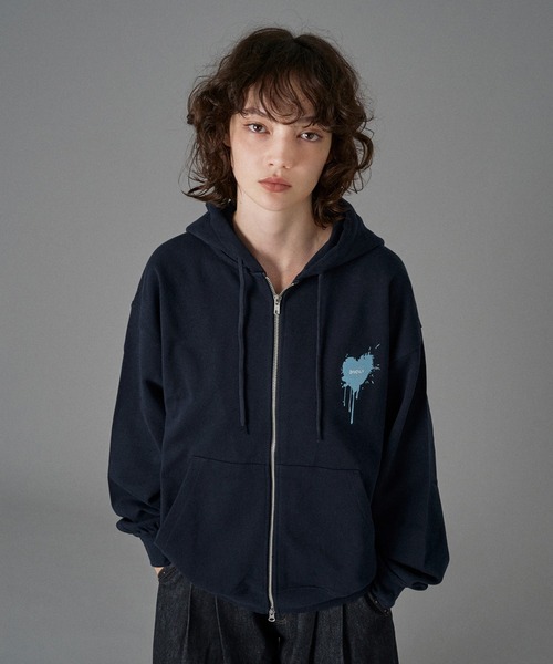 25AW HEART LOGO FULL-ZIP HOODIE / ハートロゴフルジップ