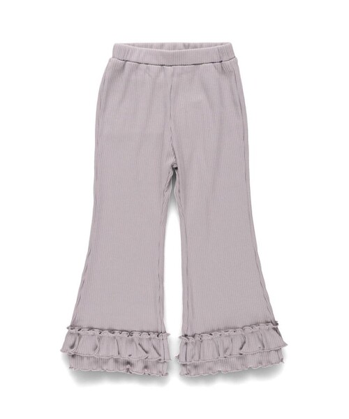 BRANSHES(ブランシェス)の「リブフリルパンツ(その他パンツ・キッズ・アイボリー/ラベンダー/チャコールグレー・120/130/100/110/140/150/90/80)」の3枚目の写真