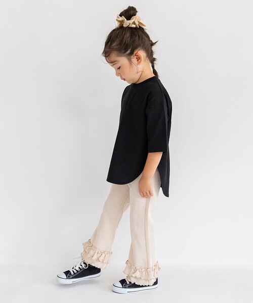 BRANSHES(ブランシェス)の「リブフリルパンツ(その他パンツ・キッズ・アイボリー/ラベンダー/チャコールグレー・120/130/100/110/140/150/90/80)」の5枚目の写真