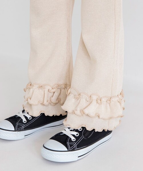 BRANSHES(ブランシェス)の「リブフリルパンツ(その他パンツ・キッズ・アイボリー/ラベンダー/チャコールグレー・120/130/100/110/140/150/90/80)」の8枚目の写真