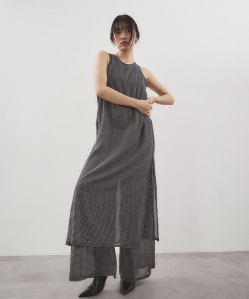 HANNE(アン)の「シアードットレイヤードオールインワン(つなぎ/オールインワン・レディース・ネイビー/ブラック/ホワイト・SMALL/MEDIUM)」の3枚目の写真