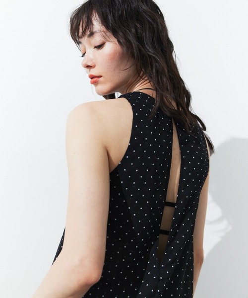 HANNE(アン)の「シアードットレイヤードオールインワン(つなぎ/オールインワン・レディース・ネイビー/ブラック/ホワイト・SMALL/MEDIUM)」の17枚目の写真