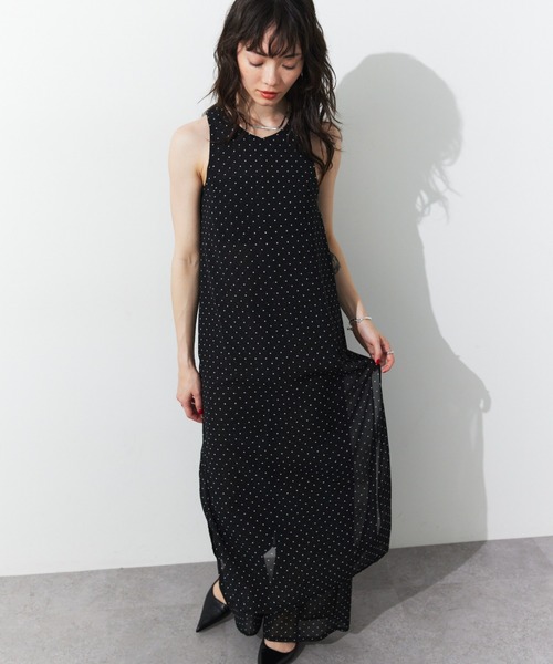 HANNE(アン)の「シアードットレイヤードオールインワン(つなぎ/オールインワン・レディース・ネイビー/ブラック/ホワイト・SMALL/MEDIUM)」の15枚目の写真