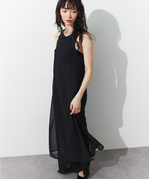HANNE(アン)の「シアードットレイヤードオールインワン(つなぎ/オールインワン・レディース・ネイビー/ブラック/ホワイト・SMALL/MEDIUM)」の16枚目の写真
