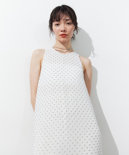 HANNE(アン)の「シアードットレイヤードオールインワン(つなぎ/オールインワン・レディース・ネイビー/ブラック/ホワイト・SMALL/MEDIUM)」の8枚目の写真