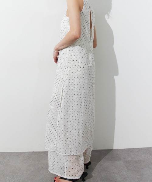 HANNE(アン)の「シアードットレイヤードオールインワン(つなぎ/オールインワン・レディース・ネイビー/ブラック/ホワイト・SMALL/MEDIUM)」の6枚目の写真