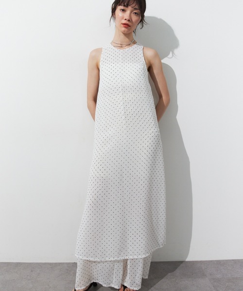 HANNE(アン)の「シアードットレイヤードオールインワン(つなぎ/オールインワン・レディース・ネイビー/ブラック/ホワイト・SMALL/MEDIUM)」の9枚目の写真