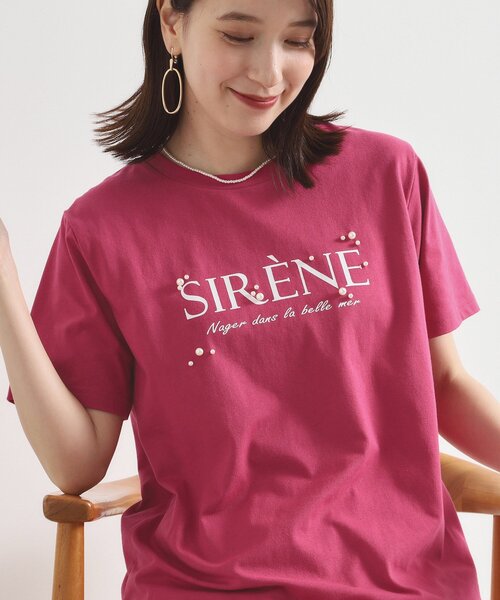ITS'DEMO(イッツデモ)の「◆【手洗い可】パール調ロゴTシャツ(Tシャツ/カットソー・レディース・ブラック/ピンク系/オフホワイト・00)」の19枚目の写真