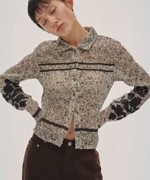 TODAYFUL(gDfCt)Embroidery Mesh Shirts(Vc/uEX)