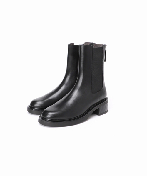 LE TALON サイズ22.5 黒ロングブーツ LE TALON ブーツ 「追加4」2cmワイドシャフトロングブーツ