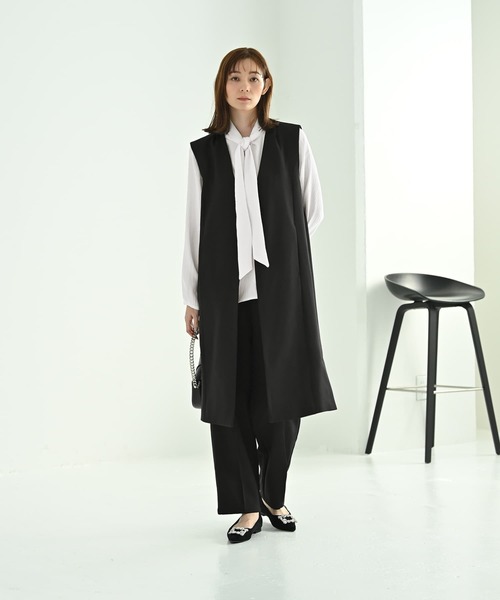 STYLE DELI(スタイルデリ)の「【Kana Oyama×BLK001】ロングジレ/DELI size(ベスト・レディース・ネイビー/ブラック・FREE)」の9枚目の写真