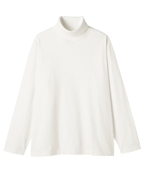 無印良品(ムジルシリョウヒン)の「紳士 起毛タートルネック長袖Tシャツ(Tシャツ/カットソー・メンズ・チャコールグレー/ブラック/ダークブラウン/ホワイト・XL/L/M/S)」の9枚目の写真