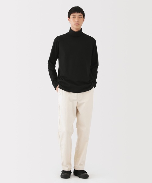無印良品(ムジルシリョウヒン)の「紳士 起毛タートルネック長袖Tシャツ(Tシャツ/カットソー・メンズ・チャコールグレー/ブラック/ダークブラウン/ホワイト・XL/L/M/S)」の11枚目の写真