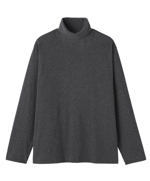 無印良品(ムジルシリョウヒン)の「紳士 起毛タートルネック長袖Tシャツ(Tシャツ/カットソー・メンズ・チャコールグレー/ブラック/ダークブラウン/ホワイト・XL/L/M/S)」の15枚目の写真