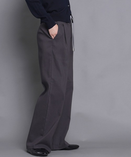 laulea(ラウレア)の「ストレッチウエストリブ使いWインベルワイドパンツ(その他パンツ・レディース・ダークグレー/ダークカーキ/ブラック・M/L)」の10枚目の写真