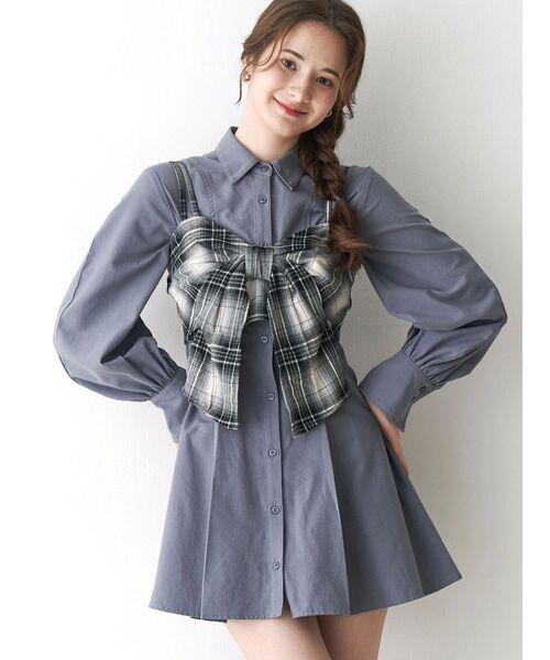 CALNAMUR（カルナムール）の「リボンビスチェ（キャミソール・レディース・ブラック/ブラウン/キャメル・FREE）」の8枚目の写真