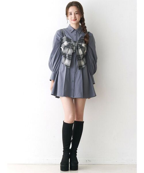 CALNAMUR（カルナムール）の「リボンビスチェ（キャミソール・レディース・ブラック/ブラウン/キャメル・FREE）」の17枚目の写真