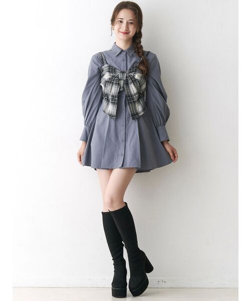 CALNAMUR（カルナムール）の「リボンビスチェ（キャミソール・レディース・ブラック/ブラウン/キャメル・FREE）」の18枚目の写真