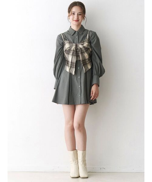 CALNAMUR（カルナムール）の「リボンビスチェ（キャミソール・レディース・ブラック/ブラウン/キャメル・FREE）」の21枚目の写真