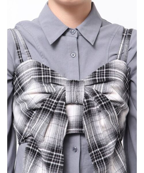 CALNAMUR(カルナムール)の「リボンビスチェ(キャミソール・レディース・ブラック/ブラウン/キャメル・FREE)」の7枚目の写真