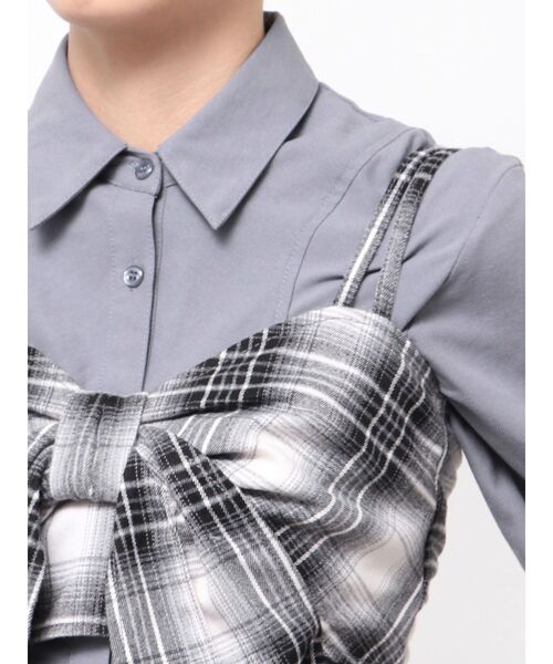 CALNAMUR(カルナムール)の「リボンビスチェ(キャミソール・レディース・ブラック/ブラウン/キャメル・FREE)」の8枚目の写真