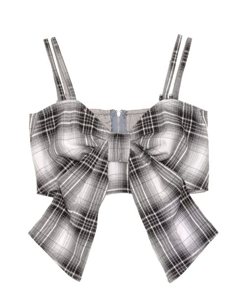 CALNAMUR(カルナムール)の「リボンビスチェ(キャミソール・レディース・ブラック/ブラウン/キャメル・FREE)」の2枚目の写真