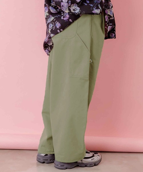 ScoLar Parity（スカラーパリティ）の「353108：パリティーのネコ目玉焼き刺繍パンツ（デニムパンツ・レディース・ブラック/ブルー/カーキ・M）」の12枚目の写真